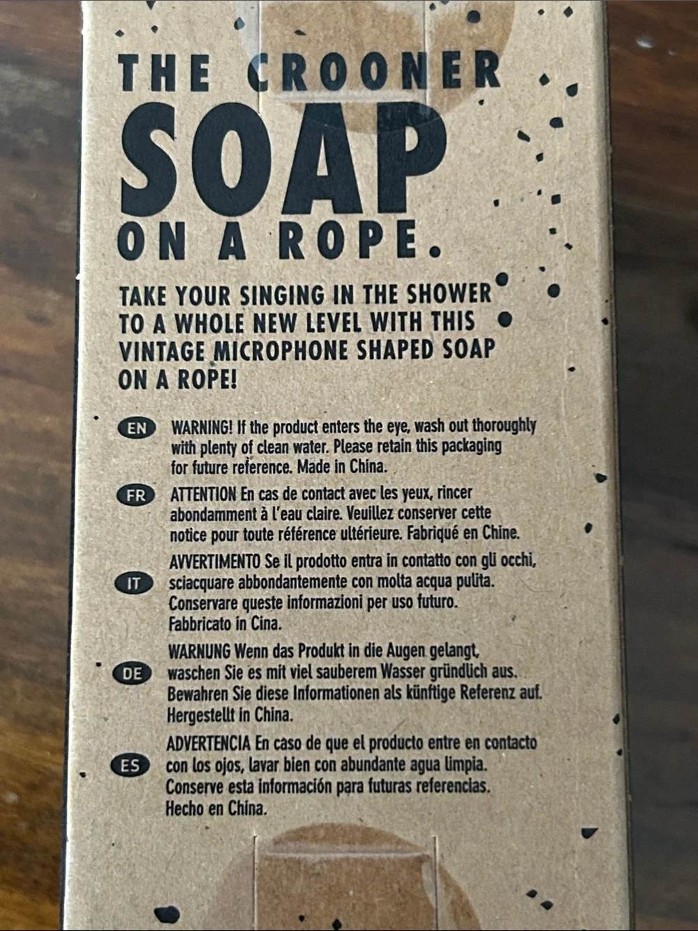Microphone Soap on a Rope